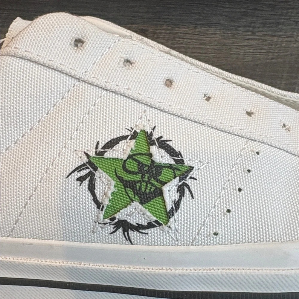 Converse One Star Pro Monster Airbrush Skateboarding Shoes Men's 10 White - Picture 5 of 11
